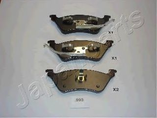 JAPANPARTS PP-993AF Тормозные колодки для CHRYSLER TOWN COUNTRY IV (Крайслер Таун кантри 4) JAPANPARTS PP-993AF Тормозные колодки для CHRYSLER TOWN COUNTRY IV (Крайслер Таун кантри 4)