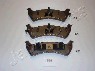 JAPANPARTS PP-998AF Тормозные колодки для JEEP CHEROKEE (Джип Чироки) JAPANPARTS PP-998AF Тормозные колодки для JEEP CHEROKEE (Джип Чироки)