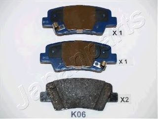 JAPANPARTS PP-K06AF Тормозные колодки для SSANGYONG KORANDO (Сан-янг/санянг Корандо) JAPANPARTS PP-K06AF Тормозные колодки для SSANGYONG KORANDO (Сан-янг/санянг Корандо)