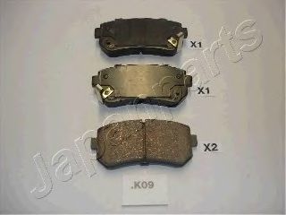 JAPANPARTS PP-K09AF Тормозные колодки для KIA PICANTO (Киа Пиканто) JAPANPARTS PP-K09AF Тормозные колодки для KIA PICANTO (Киа Пиканто)
