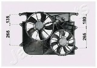 JAPANPARTS VNT312011 Вентилятор, охлаждение двигателя для CHEVROLET CAPTIVA (Шевроле Каптива) JAPANPARTS VNT312011 Вентилятор, охлаждение двигателя для CHEVROLET CAPTIVA (Шевроле Каптива)