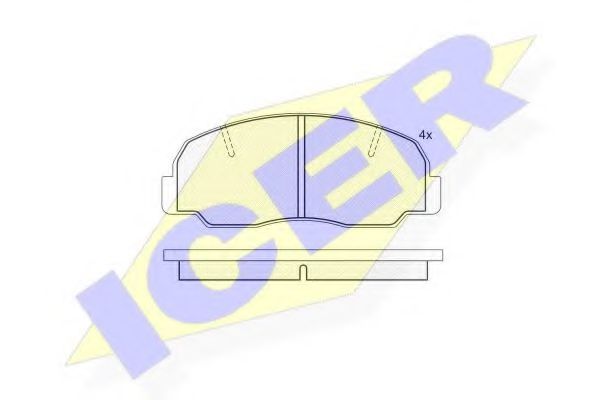 ICER 140604 Тормозные колодки для DAIHATSU FEROZA HARD TOP (Дайхатсу Фэроза хард топ) ICER 140604 Тормозные колодки для DAIHATSU FEROZA HARD TOP (Дайхатсу Фэроза хард топ)