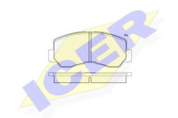 ICER 140623 Тормозные колодки для MITSUBISHI GALANT II (Митсубиши/митсубиси Галант 2) ICER 140623 Тормозные колодки для MITSUBISHI GALANT II (Митсубиши/митсубиси Галант 2)