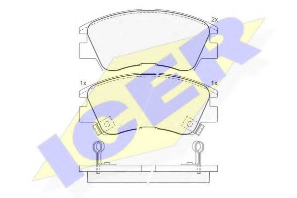 ICER 140701 Тормозные колодки для MITSUBISHI L 300 STARWAGON (Митсубиши/митсубиси Л 300 старвагон) ICER 140701 Тормозные колодки для MITSUBISHI L 300 STARWAGON (Митсубиши/митсубиси Л 300 старвагон)