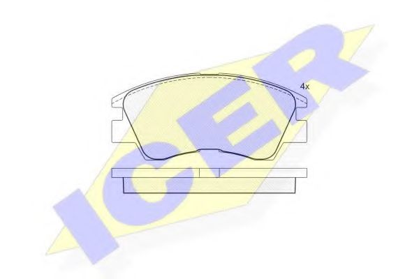 ICER 140791 Тормозные колодки для MITSUBISHI MONTERO (Митсубиши/митсубиси Монтэро) ICER 140791 Тормозные колодки для MITSUBISHI MONTERO (Митсубиши/митсубиси Монтэро)