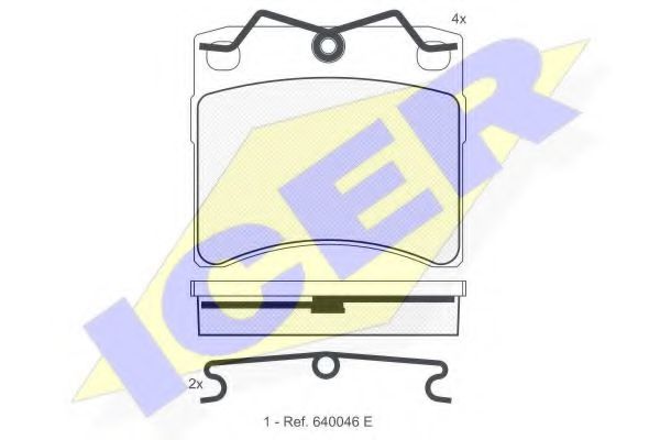 ICER 140895 Тормозные колодки для VOLKSWAGEN (Фольксваген) ICER 140895 Тормозные колодки для VOLKSWAGEN (Фольксваген)