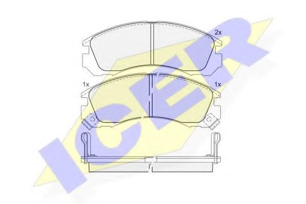 ICER 140979 Тормозные колодки для MITSUBISHI SIGMA (Митсубиши/митсубиси Сигма) ICER 140979 Тормозные колодки для MITSUBISHI SIGMA (Митсубиши/митсубиси Сигма)