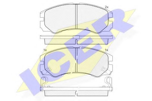 ICER 140990 Тормозные колодки для OPEL FRONTERA B (Опель Фронтера б) ICER 140990 Тормозные колодки для OPEL FRONTERA B (Опель Фронтера б)