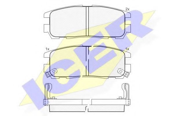 ICER 140991 Тормозные колодки для OPEL FRONTERA B (Опель Фронтера б) ICER 140991 Тормозные колодки для OPEL FRONTERA B (Опель Фронтера б)