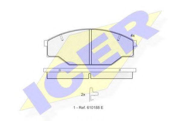ICER 141009 Тормозные колодки для VOLKSWAGEN TARO (Фольксваген Таро) ICER 141009 Тормозные колодки для VOLKSWAGEN TARO (Фольксваген Таро)