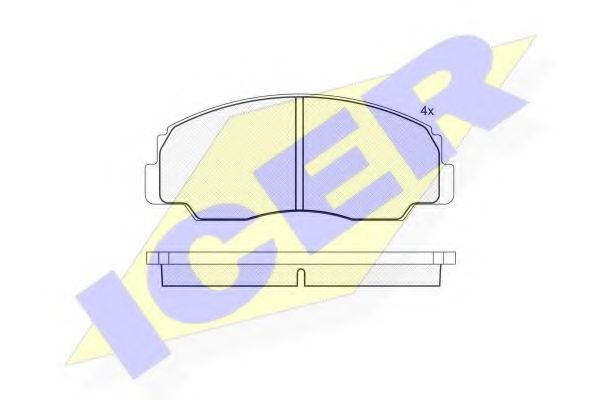 ICER 141021 Тормозные колодки для DAIHATSU FEROZA HARD TOP (Дайхатсу Фэроза хард топ) ICER 141021 Тормозные колодки для DAIHATSU FEROZA HARD TOP (Дайхатсу Фэроза хард топ)