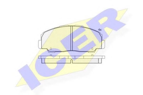 ICER 141022 Тормозные колодки для DAIHATSU FEROZA HARD TOP (Дайхатсу Фэроза хард топ) ICER 141022 Тормозные колодки для DAIHATSU FEROZA HARD TOP (Дайхатсу Фэроза хард топ)