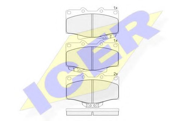 ICER 141025 Тормозные колодки для TOYOTA 4 RUNNER (Тойота/тоета 4 руннэр) ICER 141025 Тормозные колодки для TOYOTA 4 RUNNER (Тойота/тоета 4 руннэр)