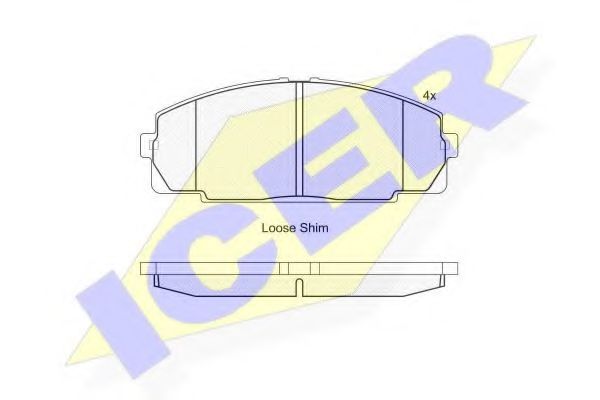ICER 141170 Тормозные колодки для TOYOTA HIACE II (Тойота/тоета Хиаcэ 2) ICER 141170 Тормозные колодки для TOYOTA HIACE II (Тойота/тоета Хиаcэ 2)