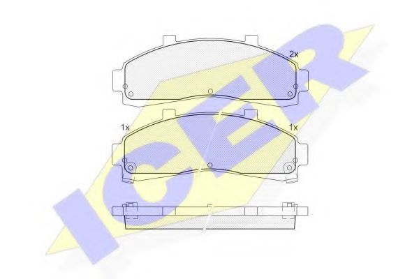 ICER 141228 Тормозные колодки для MAZDA PROCEED/DRIFTER (Мазда Просид/дрифтэр) ICER 141228 Тормозные колодки для MAZDA PROCEED/DRIFTER (Мазда Просид/дрифтэр)