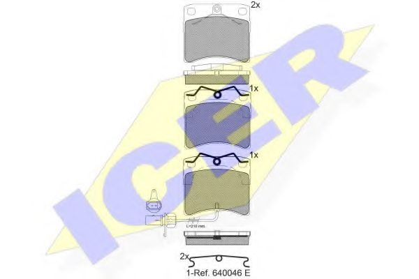 ICER 141321 Тормозные колодки для VOLKSWAGEN (Фольксваген) ICER 141321 Тормозные колодки для VOLKSWAGEN (Фольксваген)