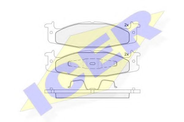 ICER 141403 Тормозные колодки для FORD-USA (Форд-уса) ICER 141403 Тормозные колодки для FORD-USA (Форд-уса)