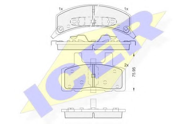 ICER 141563 Тормозные колодки для CHEVROLET TAHOE (Шевроле Тахоэ) ICER 141563 Тормозные колодки для CHEVROLET TAHOE (Шевроле Тахоэ)