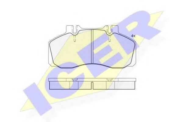 ICER 151080 Тормозные колодки для IVECO EURO (Ивеко Эуро) ICER 151080 Тормозные колодки для IVECO EURO (Ивеко Эуро)