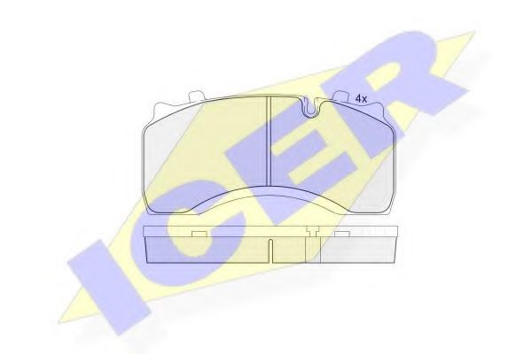ICER 151430 Тормозные колодки для DAF LF 55 (Даф Лф 55) ICER 151430 Тормозные колодки для DAF LF 55 (Даф Лф 55)