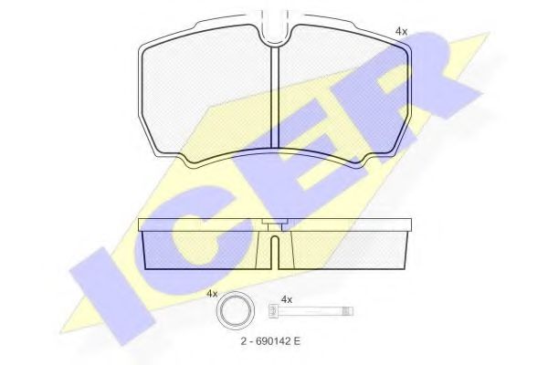 ICER 151640 Тормозные колодки для IVECO DAILY LINE (Ивеко Даилъ линэ) ICER 151640 Тормозные колодки для IVECO DAILY LINE (Ивеко Даилъ линэ)