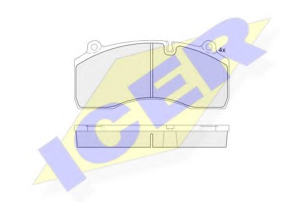 ICER 151977 Тормозные колодки для VOLVO FL II (Вольво Фл 2) ICER 151977 Тормозные колодки для VOLVO FL II (Вольво Фл 2)