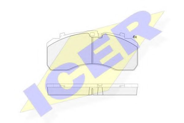 ICER 152091 Тормозные колодки для SCANIA 3 (Сканиа 3) ICER 152091 Тормозные колодки для SCANIA 3 (Сканиа 3)