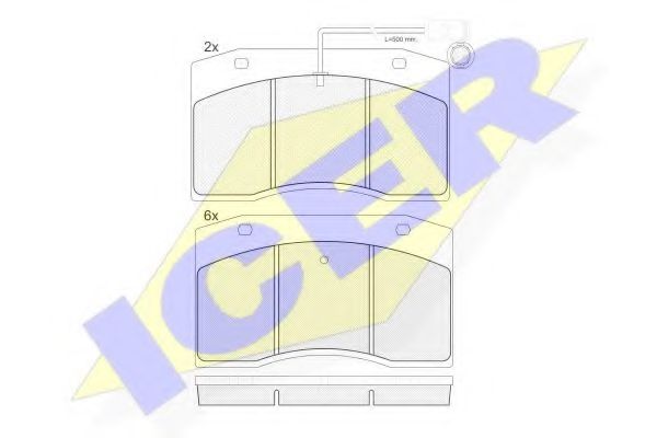 ICER 160832 Тормозные колодки для IVECO CITY CLASS (Ивеко Cитъ cласс)