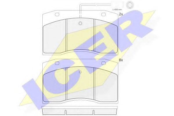 ICER 160832-203 Тормозные колодки для IVECO CITY CLASS (Ивеко Cитъ cласс)
