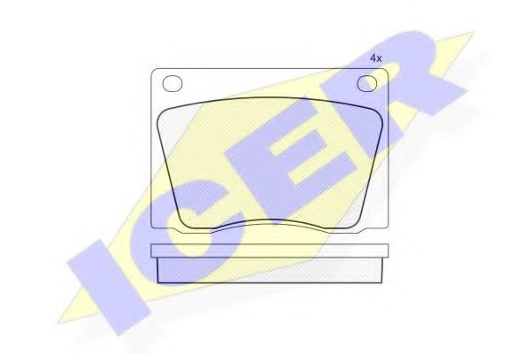 ICER 180009 Тормозные колодки для ROVER 2000-3500 (Ровер 2000-3500) ICER 180009 Тормозные колодки для ROVER 2000-3500 (Ровер 2000-3500)