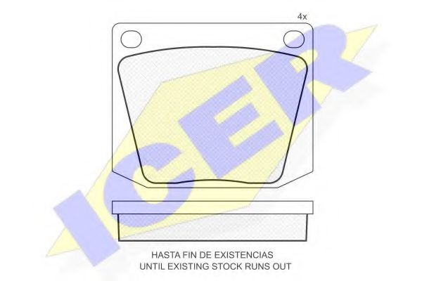 ICER 180010 Тормозные колодки для FORD (Форд) ICER 180010 Тормозные колодки для FORD (Форд)