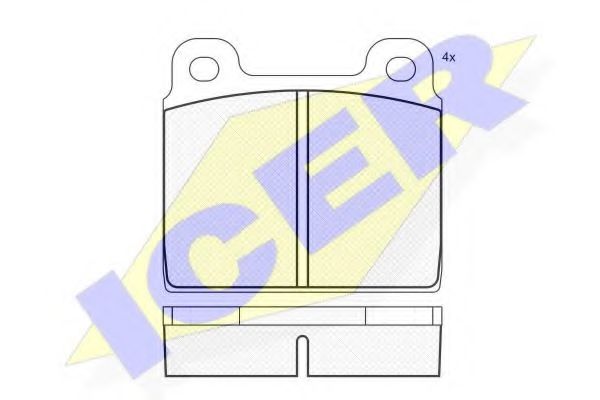 ICER 180011 Тормозные колодки для VOLKSWAGEN T3 CARAVELLE (Фольксваген Т3 cараvэллэ) ICER 180011 Тормозные колодки для VOLKSWAGEN T3 CARAVELLE (Фольксваген Т3 cараvэллэ)