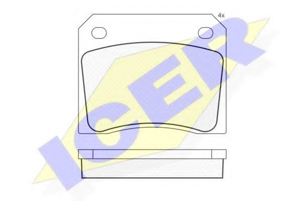 ICER 180036 Тормозные колодки для DAIMLER (Даймлер) ICER 180036 Тормозные колодки для DAIMLER (Даймлер)