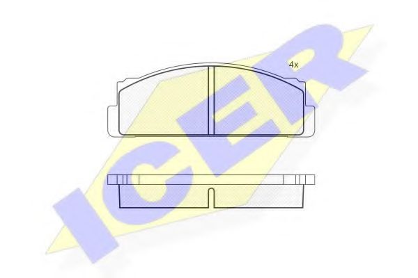 ICER 180068 Тормозные колодки для FIAT SUPERBRAVO (Фиат Супербраvо) ICER 180068 Тормозные колодки для FIAT SUPERBRAVO (Фиат Супербраvо)