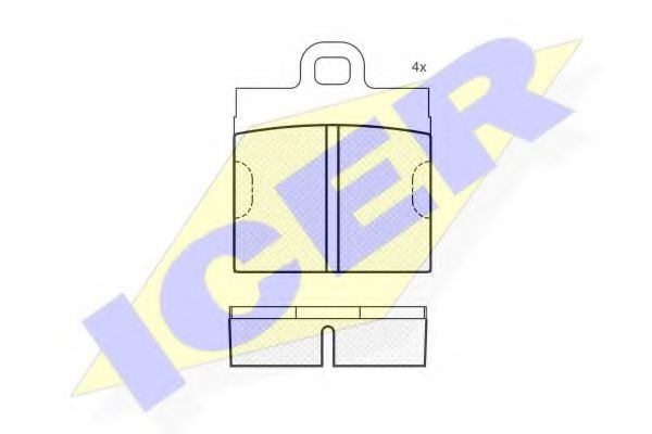 ICER 180085 Тормозные колодки для VOLKSWAGEN (Фольксваген) ICER 180085 Тормозные колодки для VOLKSWAGEN (Фольксваген)