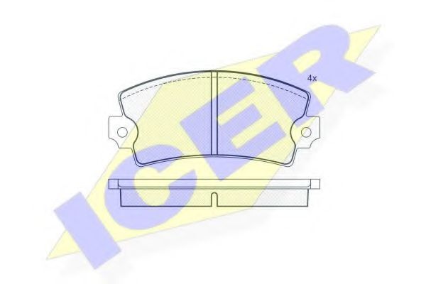 ICER 180089 Тормозные колодки для DACIA 1410 (Дача 1410) ICER 180089 Тормозные колодки для DACIA 1410 (Дача 1410)