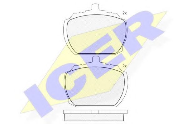 ICER 180092 Тормозные колодки для ROVER 2000-3500 (Ровер 2000-3500) ICER 180092 Тормозные колодки для ROVER 2000-3500 (Ровер 2000-3500)