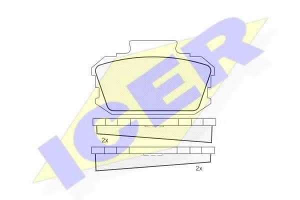 ICER 180095 Тормозные колодки для NISSAN LAUREL (Ниссан Лаурэл) ICER 180095 Тормозные колодки для NISSAN LAUREL (Ниссан Лаурэл)