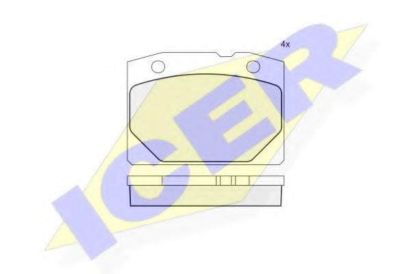 ICER 180155 Тормозные колодки для LADA ZHIGULI (Лада Зхигули) ICER 180155 Тормозные колодки для LADA ZHIGULI (Лада Зхигули)