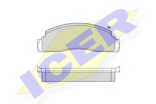 ICER 180183 Тормозные колодки для FORD FIESTA (Форд Фиэста) ICER 180183 Тормозные колодки для FORD FIESTA (Форд Фиэста)