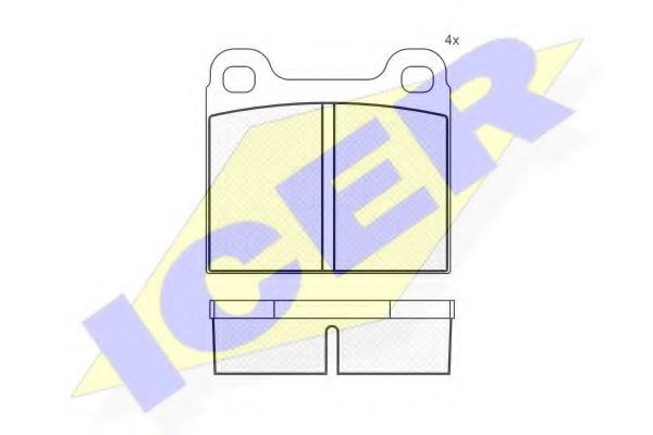 ICER 180219 Тормозные колодки для AUDI 80 (Ауди 80) ICER 180219 Тормозные колодки для AUDI 80 (Ауди 80)