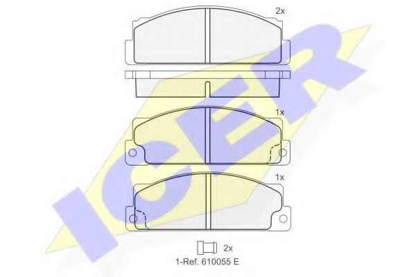 ICER 180240 Тормозные колодки для FIAT SUPERBRAVO (Фиат Супербраvо) ICER 180240 Тормозные колодки для FIAT SUPERBRAVO (Фиат Супербраvо)