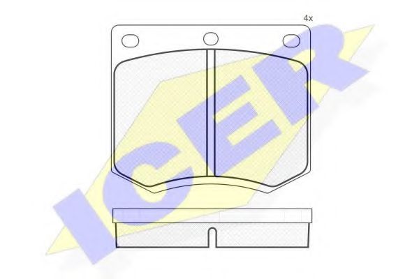 ICER 180255 Тормозные колодки для FORD GRANADA (Форд Гранада) ICER 180255 Тормозные колодки для FORD GRANADA (Форд Гранада)