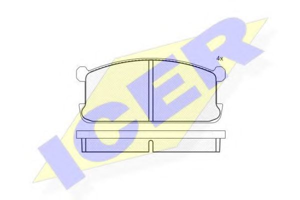 ICER 180286 Тормозные колодки для MITSUBISHI GALANT II (Митсубиши/митсубиси Галант 2) ICER 180286 Тормозные колодки для MITSUBISHI GALANT II (Митсубиши/митсубиси Галант 2)