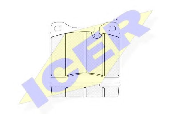 ICER 180305 Тормозные колодки для BMW 7 (Бмв 7)