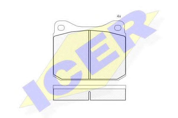 ICER 180327 Тормозные колодки для VOLKSWAGEN LT 28-50 (Фольксваген Лт 28-50) ICER 180327 Тормозные колодки для VOLKSWAGEN LT 28-50 (Фольксваген Лт 28-50)