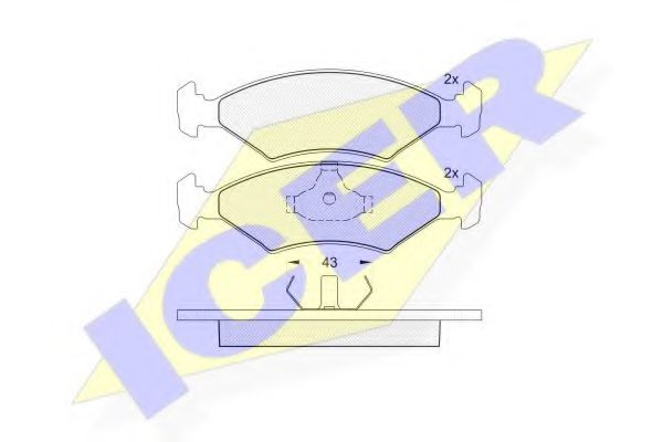 ICER 180329 Тормозные колодки для FORD FIESTA (Форд Фиэста) ICER 180329 Тормозные колодки для FORD FIESTA (Форд Фиэста)