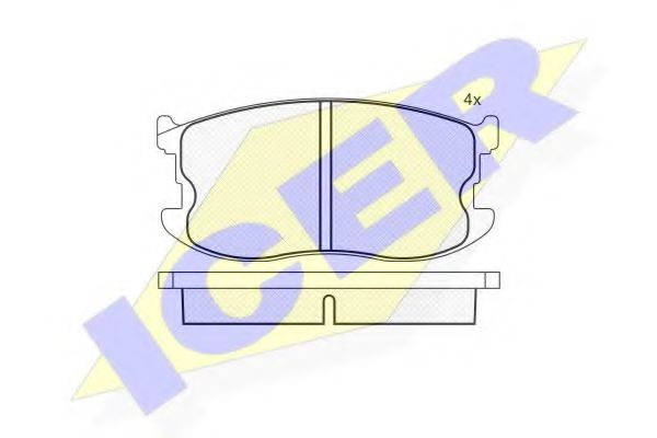 ICER 180336 Тормозные колодки для MAZDA GLC II (Мазда Глc 2) ICER 180336 Тормозные колодки для MAZDA GLC II (Мазда Глc 2)