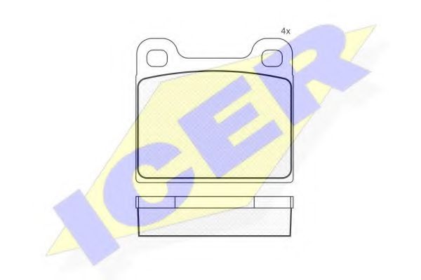 ICER 180386 Тормозные колодки для OPEL COMMODORE B (Опель Cоммодорэ б) ICER 180386 Тормозные колодки для OPEL COMMODORE B (Опель Cоммодорэ б)
