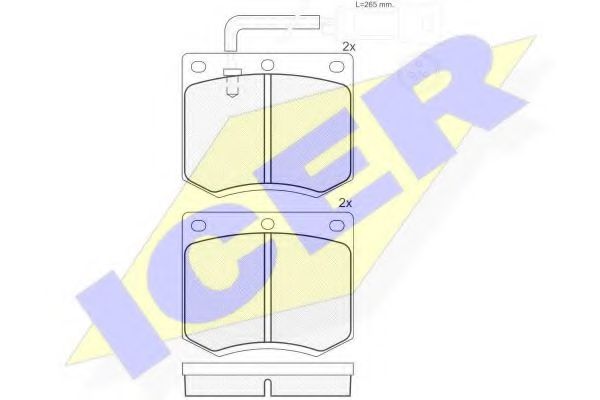 ICER 180402 Тормозные колодки для FORD GRANADA (Форд Гранада) ICER 180402 Тормозные колодки для FORD GRANADA (Форд Гранада)